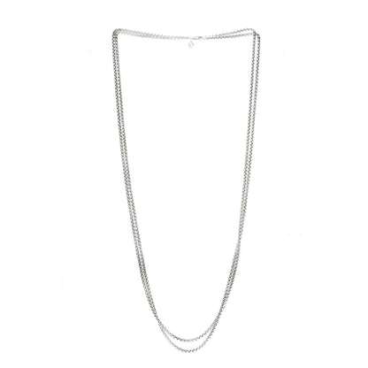 David Yurman Sterling Silver 14K Yellow Gold 3.6mm Medium Box Chain Necklace 72" 3 of 6