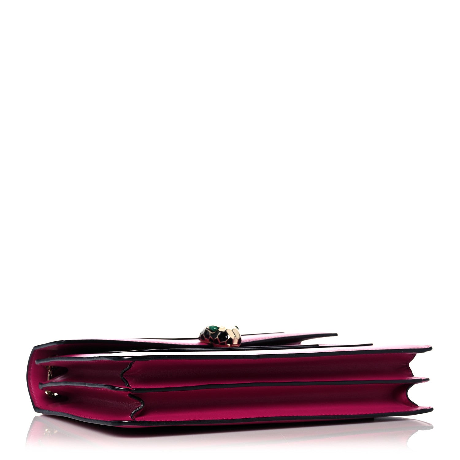 Bulgari Calfskin Serpenti Forever Shoulder Bag Pink 4 of 17