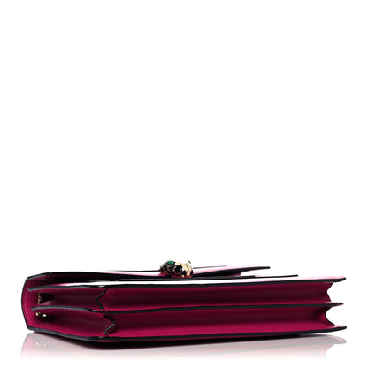 Bulgari Calfskin Serpenti Forever Shoulder Bag Pink 4 of 17