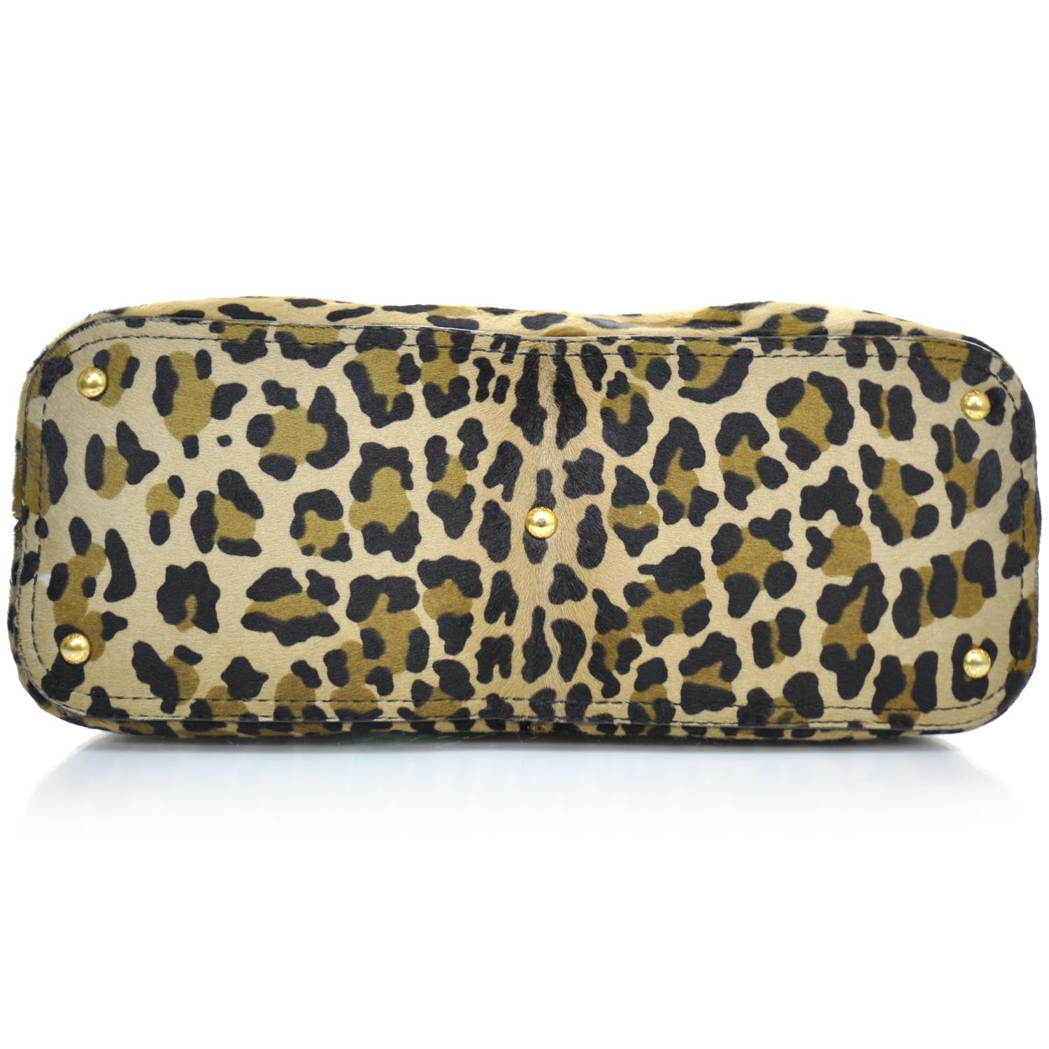 Prada Calf Hair Leopard Print Bauletto 5 of 11