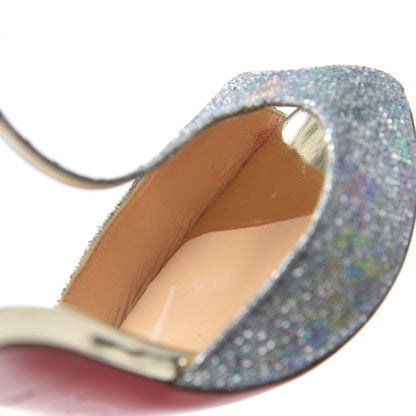 Christian Louboutin Glitter Solaria Senora 100 Sandals 38 Multicolor 16 of 19