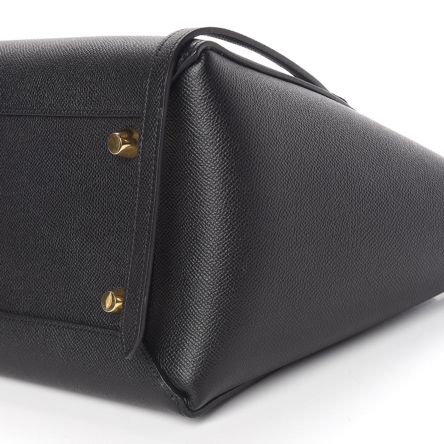 Grained Calfskin Mini Belt Bag Black