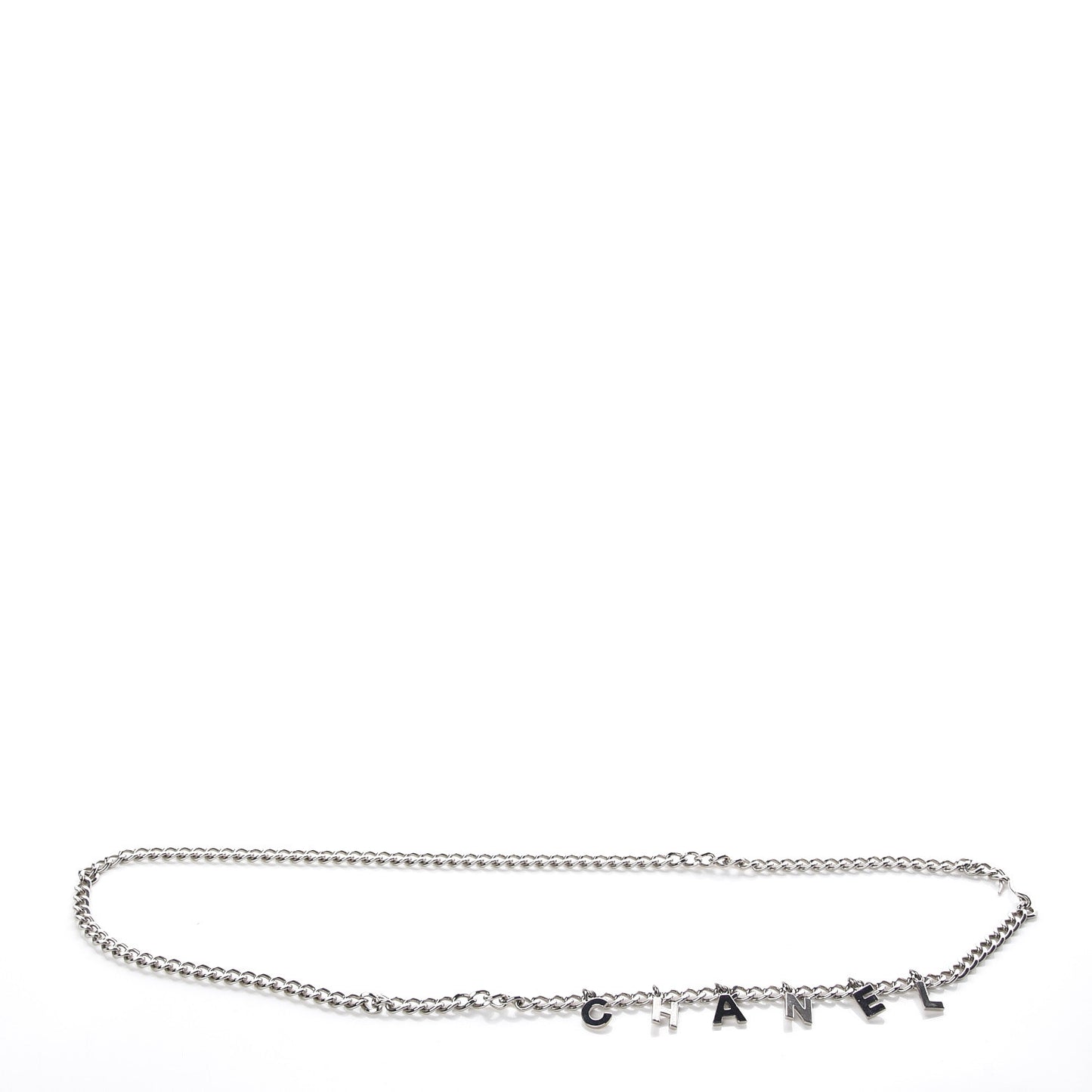 CC Chain Logo Belt Silver