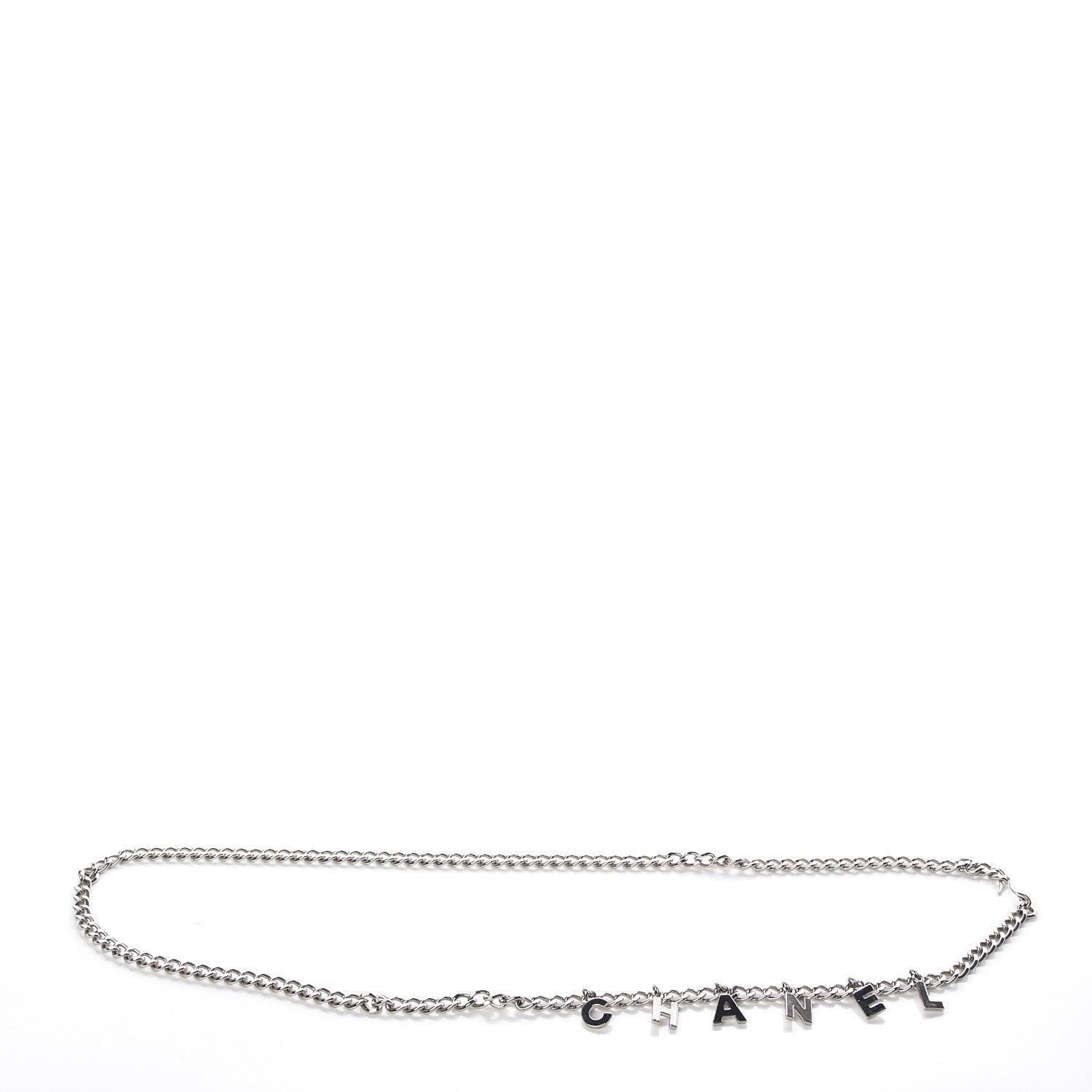 Chanel CC Chain Logo Belt Silver 4 of 5