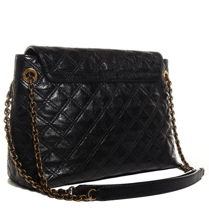 Marc Jacobs Lacquered Lambskin Baroque The XL Single Flap Black 3 of 9