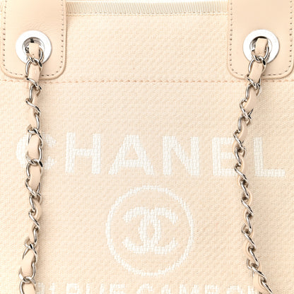 Chanel Mixed Fibers Small Deauville Tote White 9 of 11