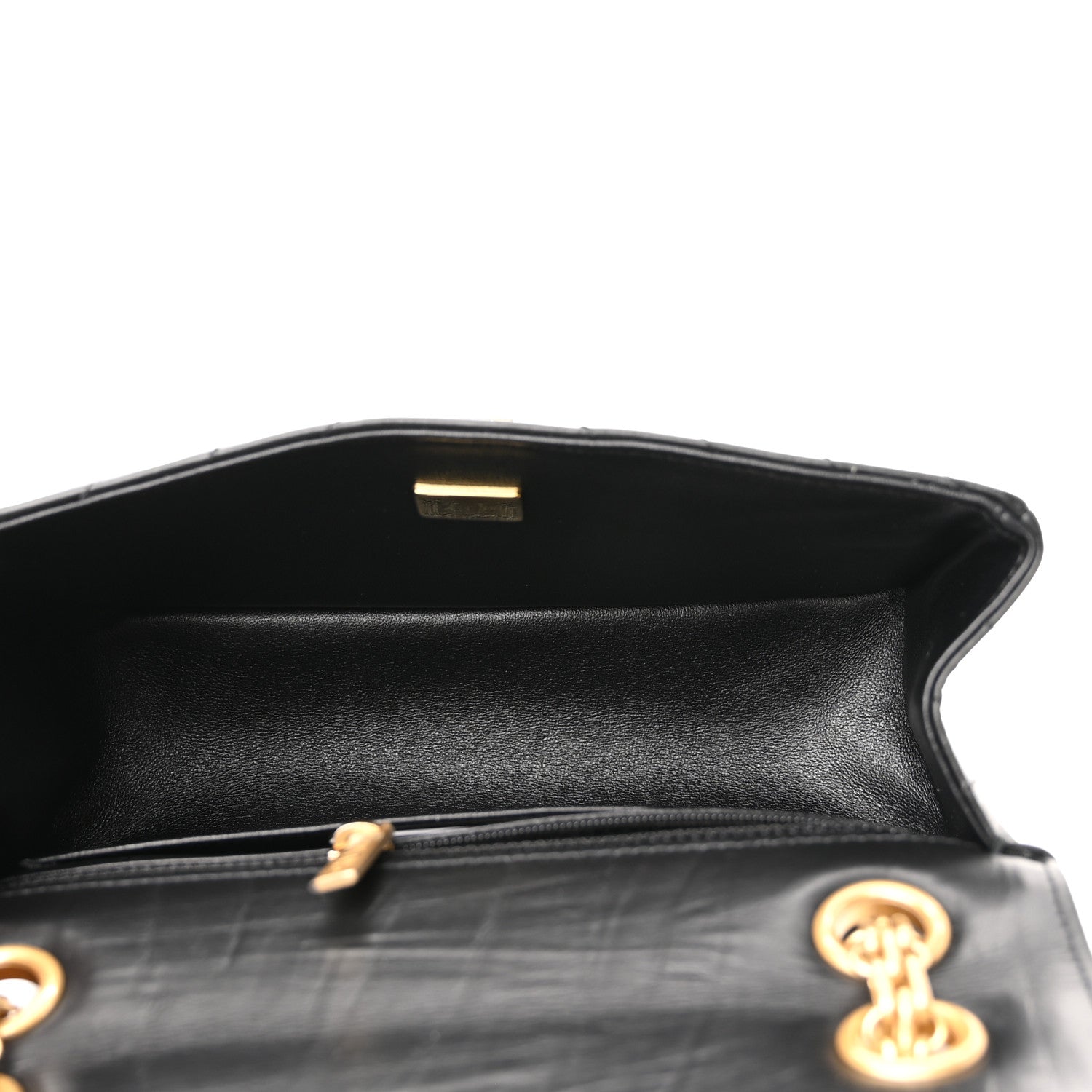 Chanel Aged Calfskin Chevron Quilted 2.55 Reissue Mini Flap Black 5 of 10