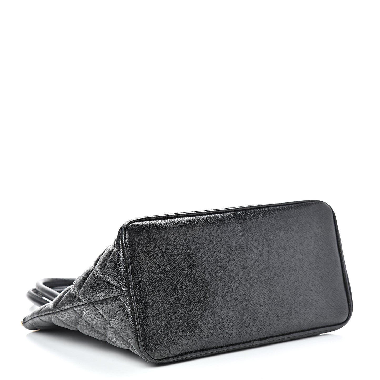 Caviar Quilted Medallion Tote Black