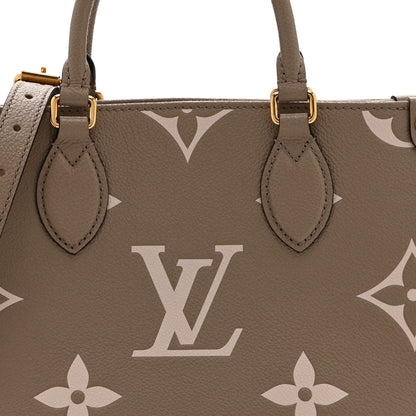 Louis Vuitton Empreinte Monogram Giant Onthego PM Tourterelle Creme 7 of 9