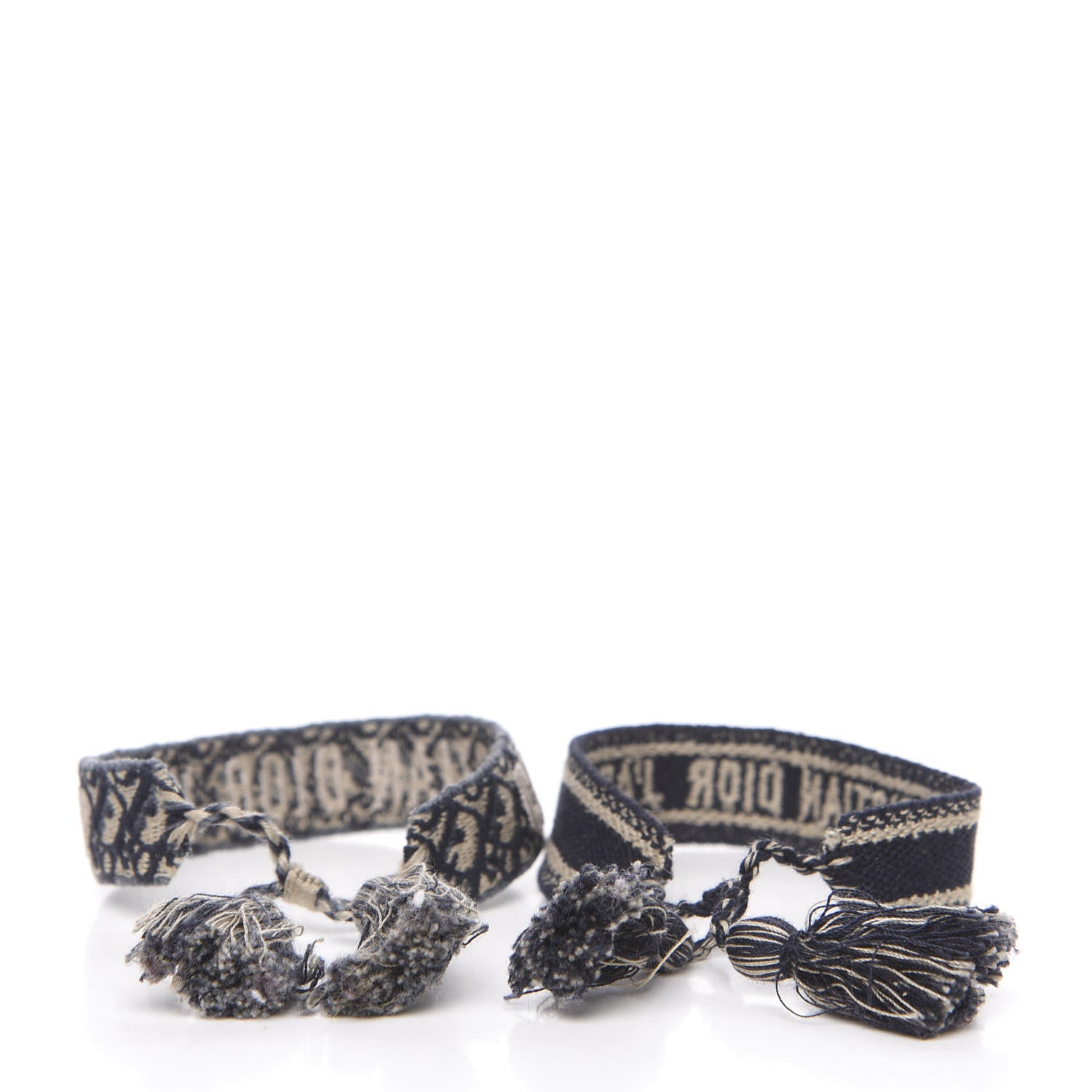 Christian Dior Woven Cotton J'Adior Friendship Bracelet Set Navy 3 of 3