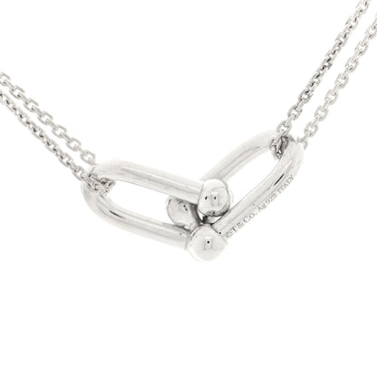 Tiffany Sterling Silver Double HardWear Link Pendant Necklace 5 of 5
