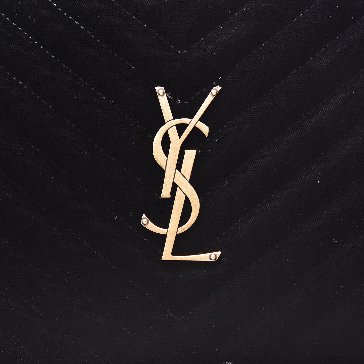 Saint Laurent Velvet Matelasse Monogram Lou Camera Bag Black 10 of 10