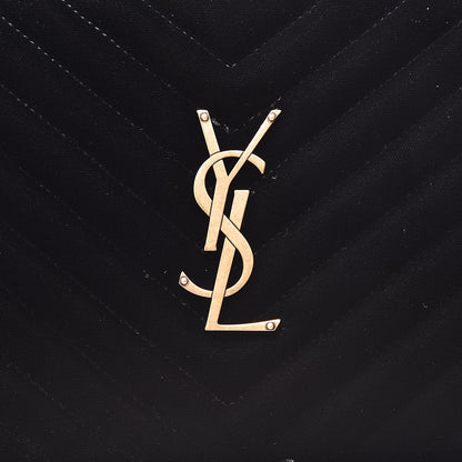 Saint Laurent Velvet Matelasse Monogram Lou Camera Bag Black 10 of 10