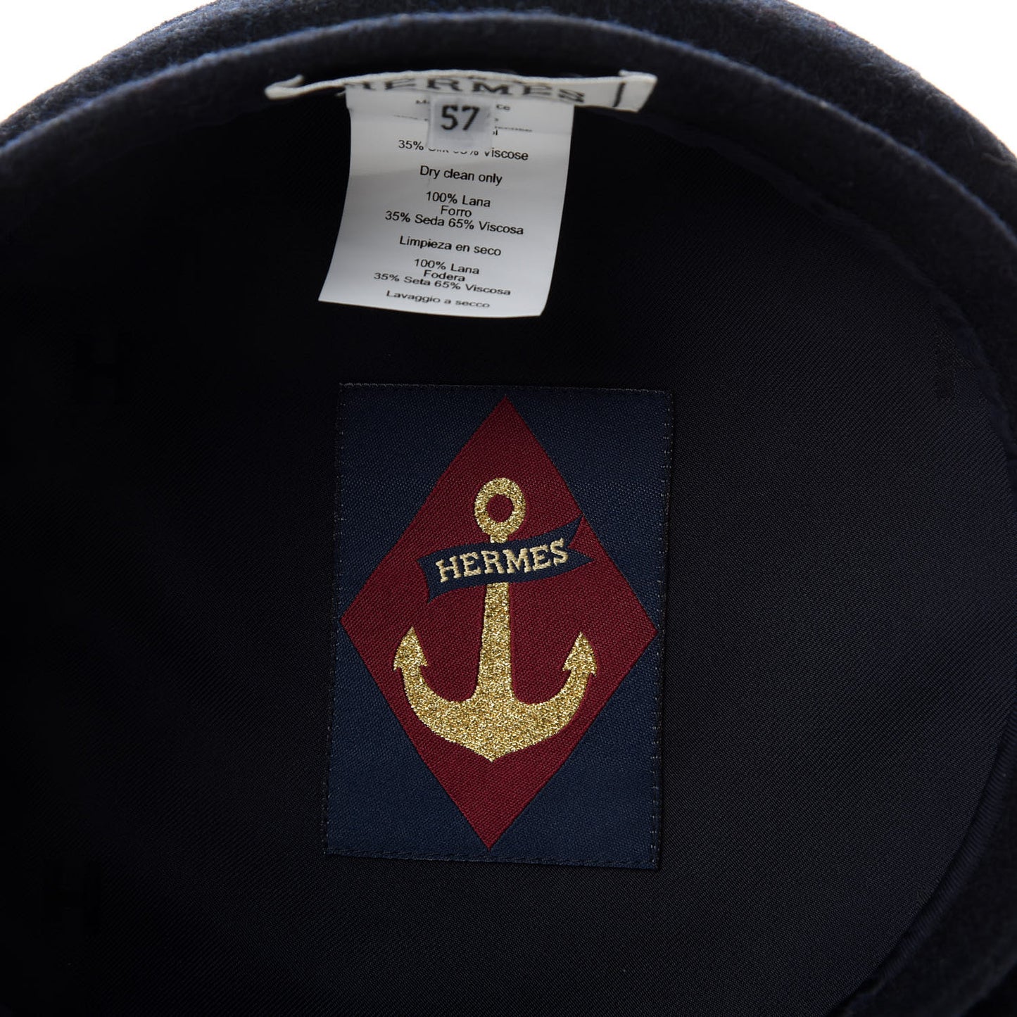 Wool Beret 57 Blue