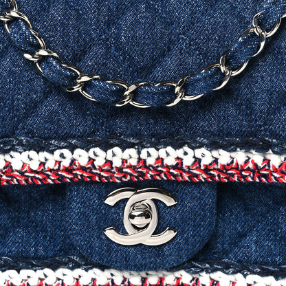 Chanel Denim Braided Mini Rectangular Flap Bag Blue 8 of 11