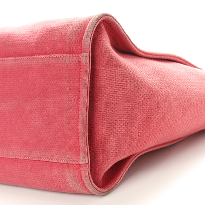 Chanel Canvas Large Deauville Tote Red 10 of 11