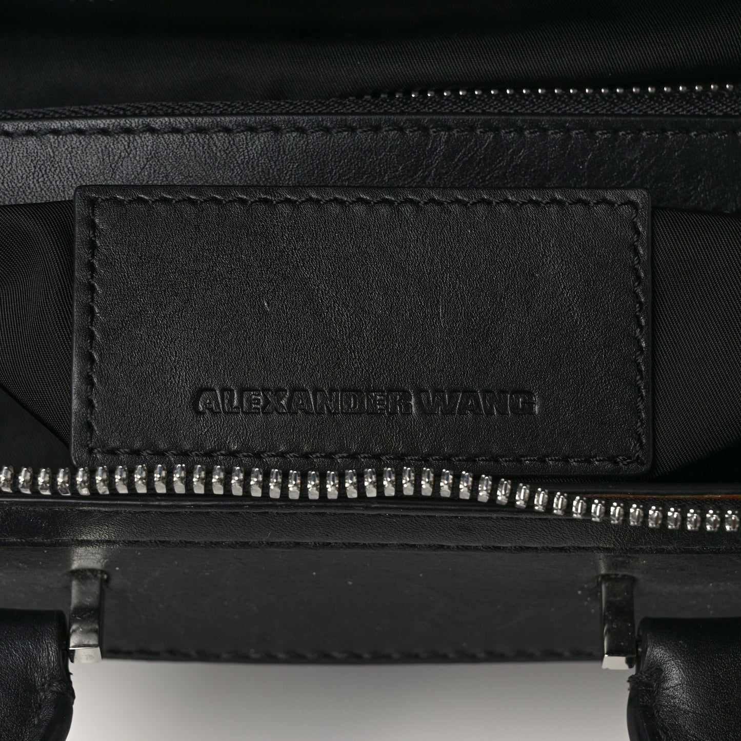 Crocodile Embossed Calfskin Small Emile Taupe Silver Hardware