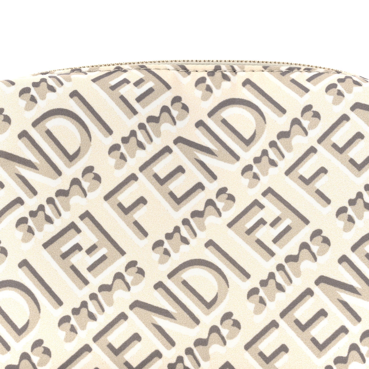 Fendi X SKIMS Nylon Small Trapezoid Beauty Pouch Kims Avorio 8 of 11