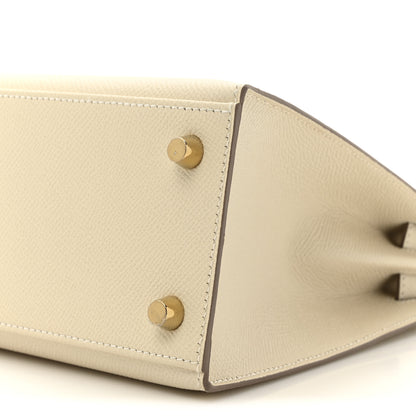 Hermes Epsom Kelly Sellier 25 Craie 9 of 11