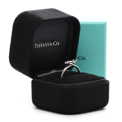 Tiffany Platinum Diamond Rubellite Paper Flowers Firefly Ring 52 6 7 of 7