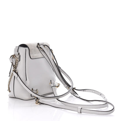 Chloe Suede Calfskin Mini Faye Backpack Airy Grey 4 of 14