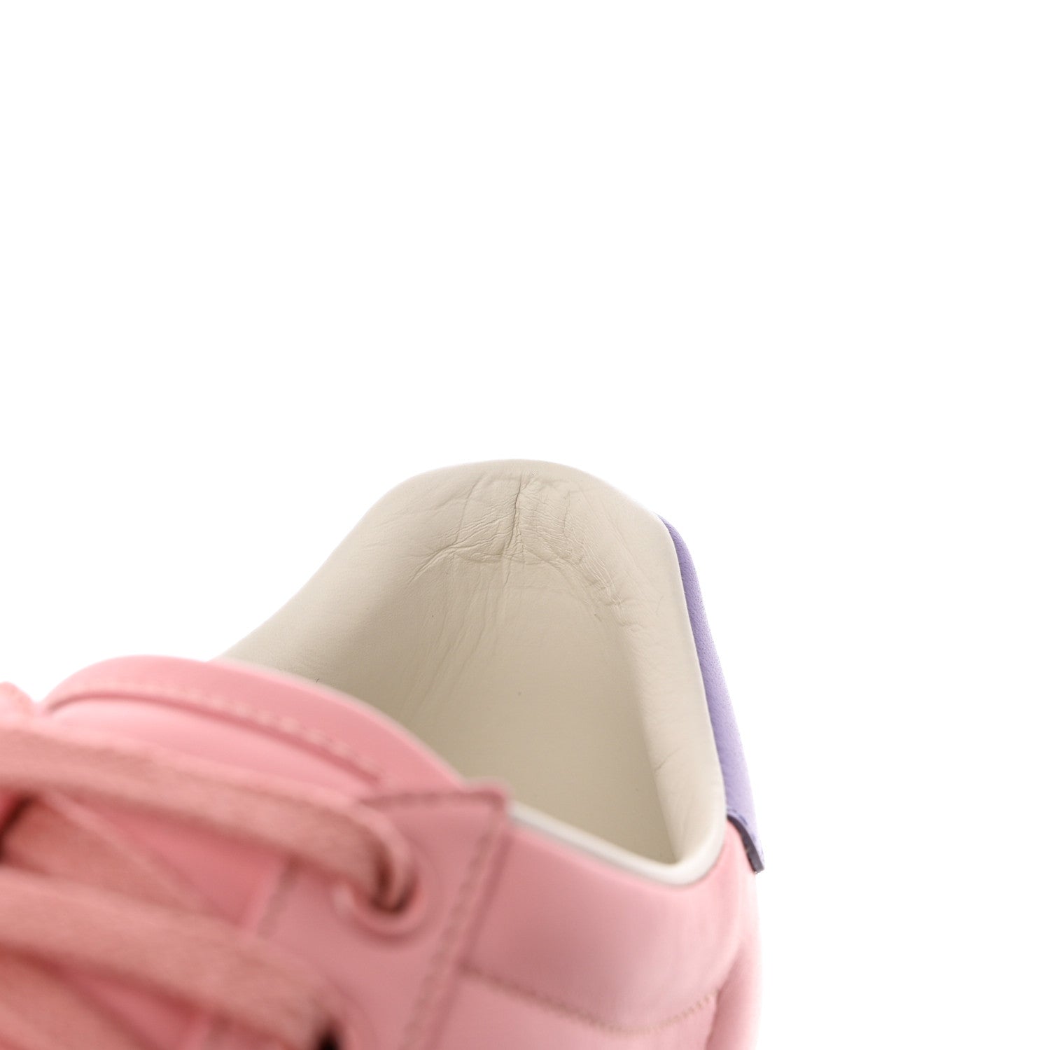 Gucci Calfskin Interlocking G Perforated Womens Ace Sneakers 37 Wild Rose Lapis 9 of 9