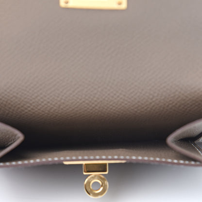 Hermes Epsom Kelly Pocket Compact Wallet Etoupe 5 of 8