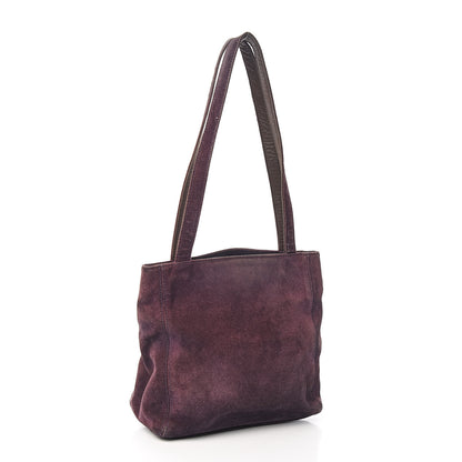 Chanel Suede CC Tote Purple 3 of 12