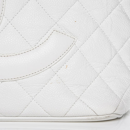 Chanel Caviar Quilted Medallion Tote White 8 of 12