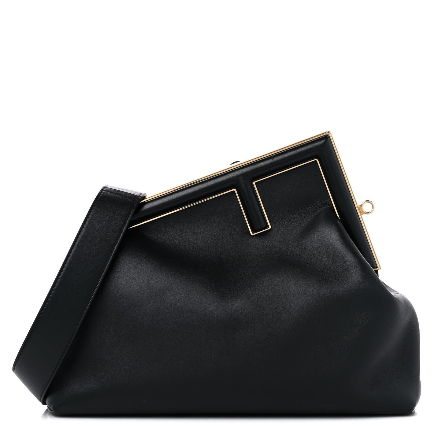 Shiny Nappa Medium Fendi First Black