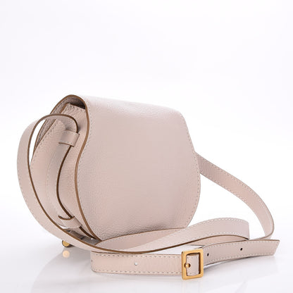 Chloe Calfskin Mini Marcie Round Crossbody Bag Abstract White 3 of 7