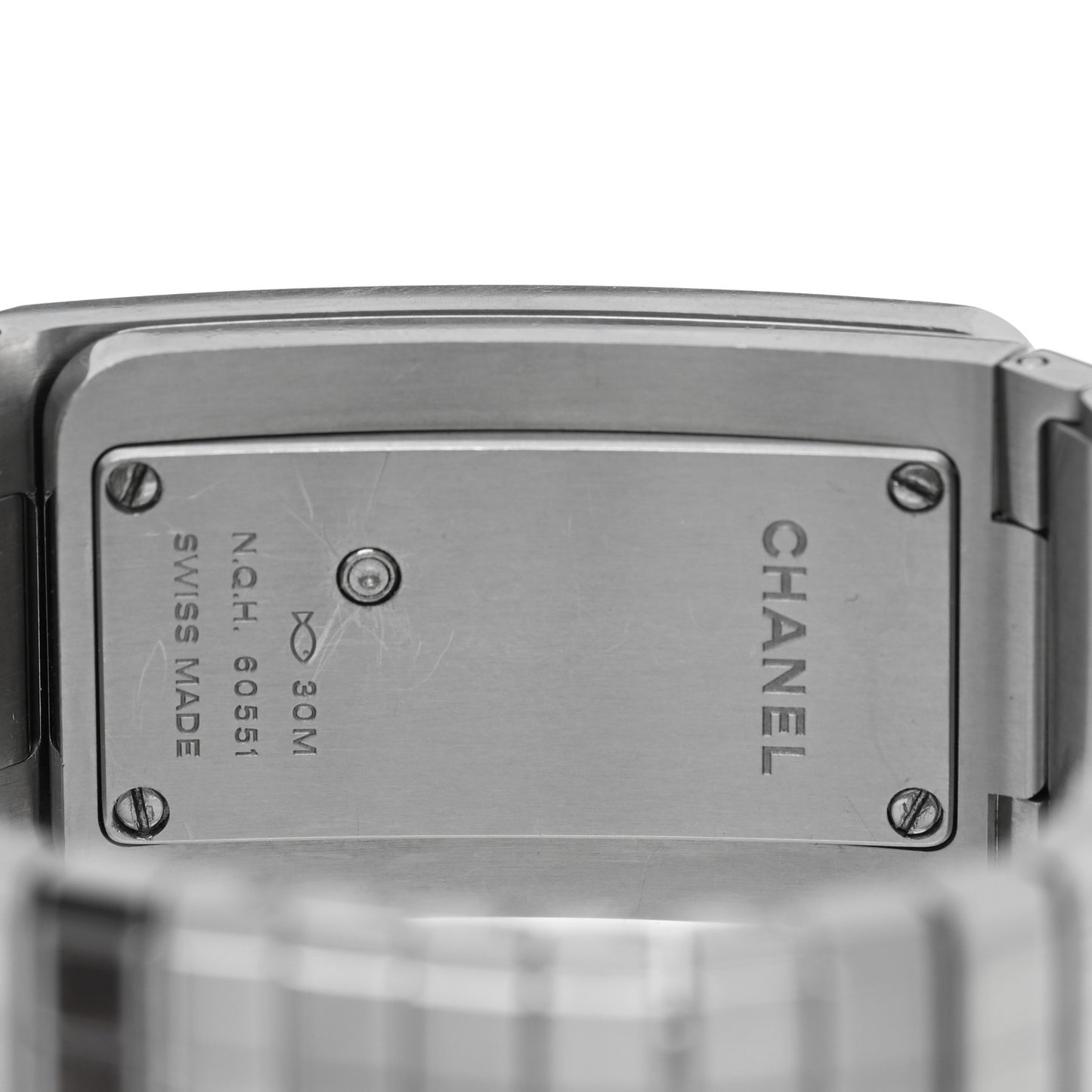 Stainless Steel Diamond Bezel 21mm Code Coco Quartz Watch Black
