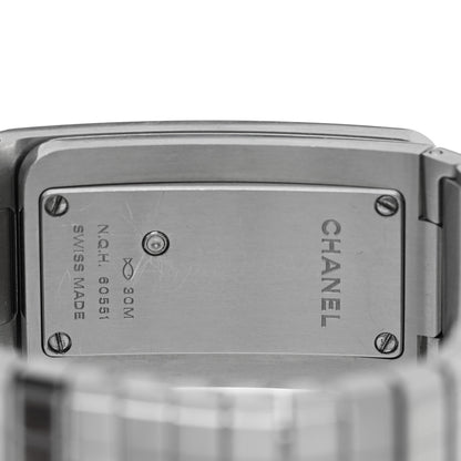 Chanel Stainless Steel Diamond Bezel 21mm Code Coco Quartz Watch Black 4 of 5