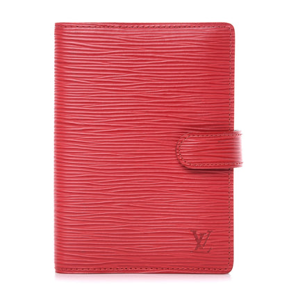 Louis Vuitton Epi Small Ring Agenda Cover Castillan Red 1 of 7