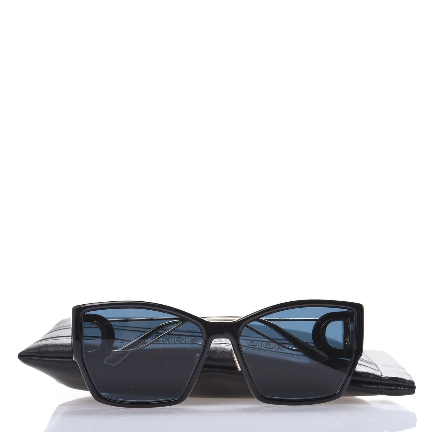 Rectangular 30 Montaigne 1 Sunglasses Black