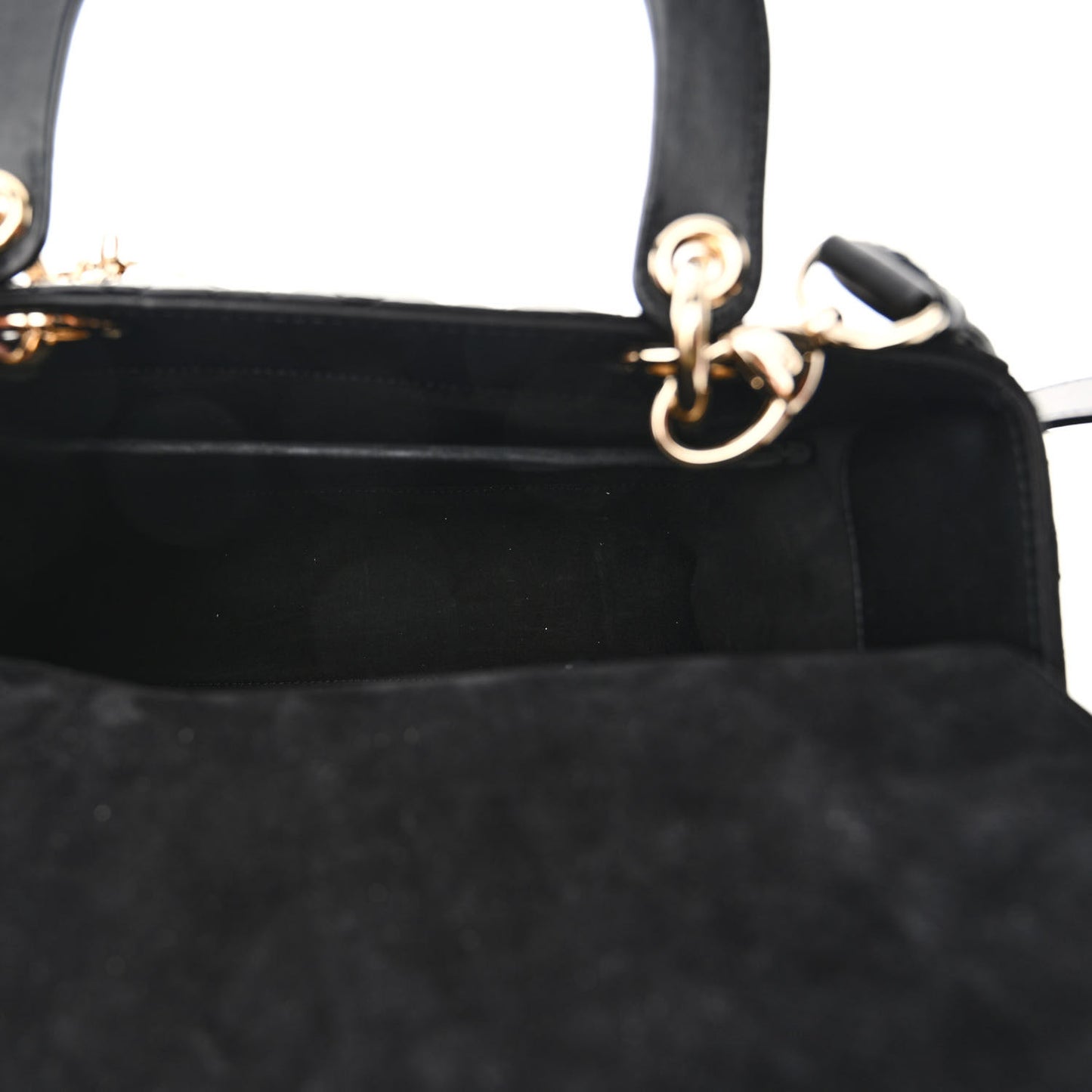 Lambskin Cannage Medium Lady Dior Black
