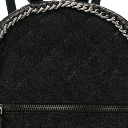 Stella McCartney Shaggy Deer Quilted Mini Falabella Backpack Black 7 of 9