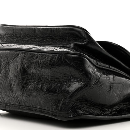 Saint Laurent Crinkled Calfskin Matelasse Monogram Medium Niki Chain Satchel Black 11 of 11