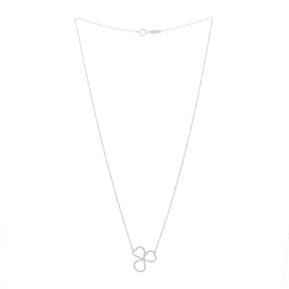 Tiffany Platinum Diamond Small Paper Flowers Pendant Necklace 3 of 5