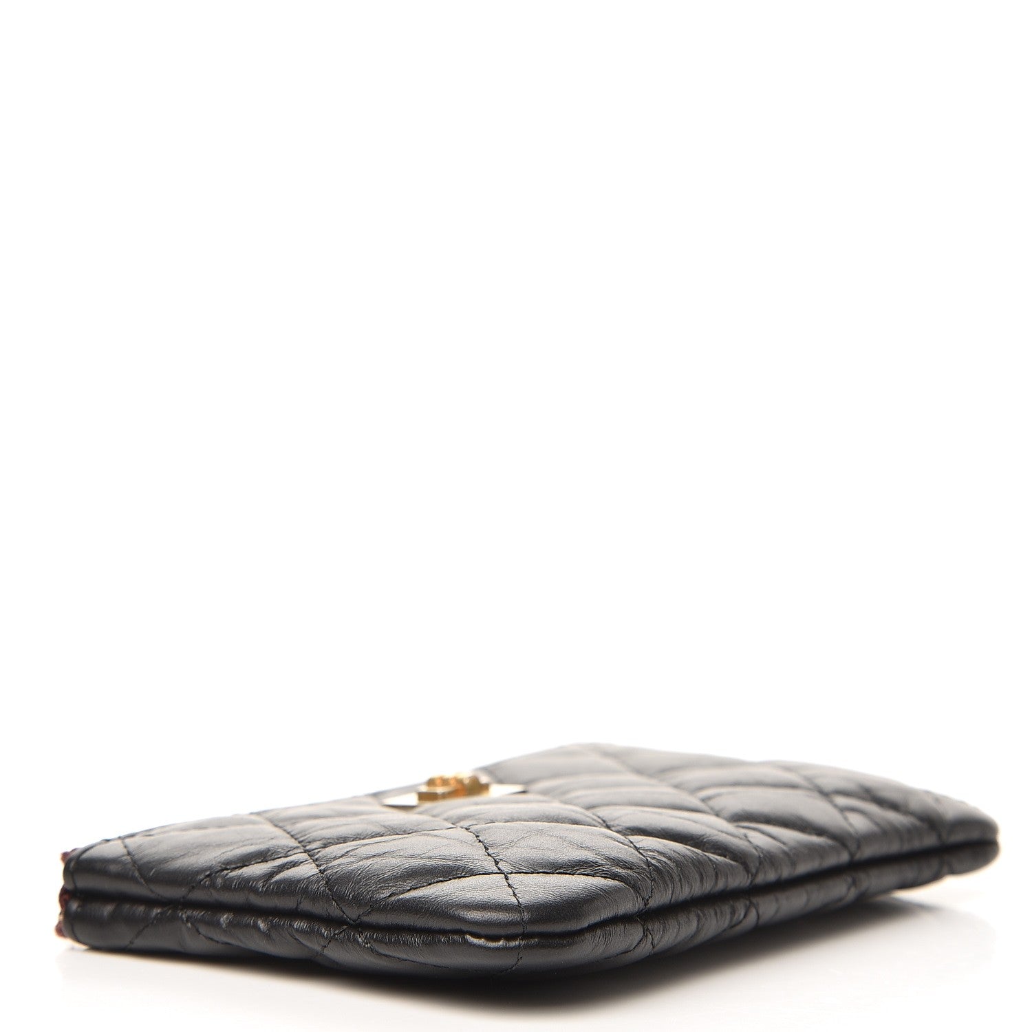 Chanel Aged Calfskin Quilted Small Reissue Cosmetic Case Black 4 of 8