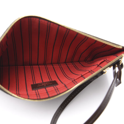 Louis Vuitton Damier Ebene Neverfull MM GM Pochette 4 of 6