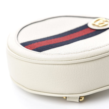 Gucci Textured Calfskin Web Mini Ophidia Round Backpack Mystic White 6 of 10