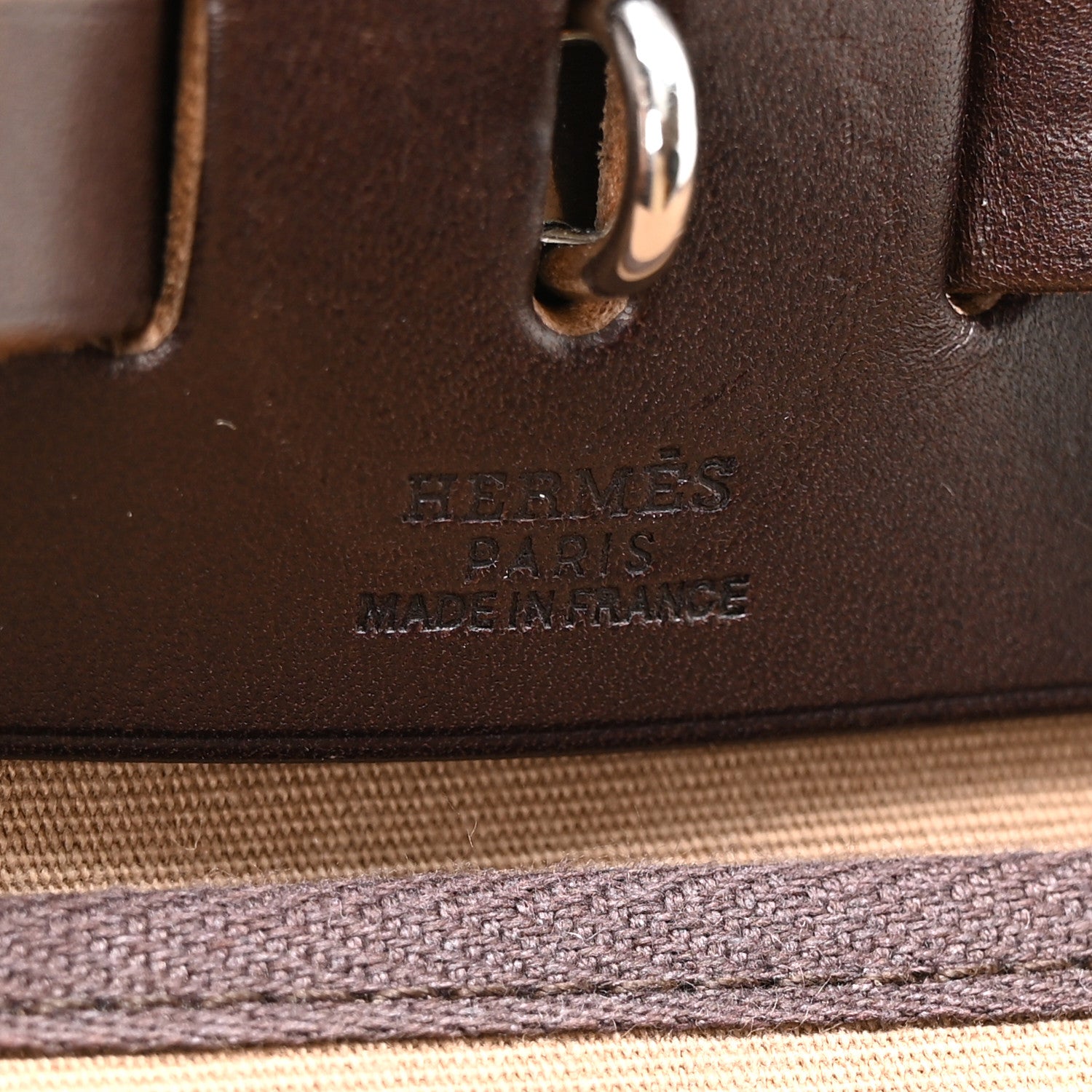 Hermes Toile Vache Hunter Herbag 30 PM Etoupe Ebene 5 of 9