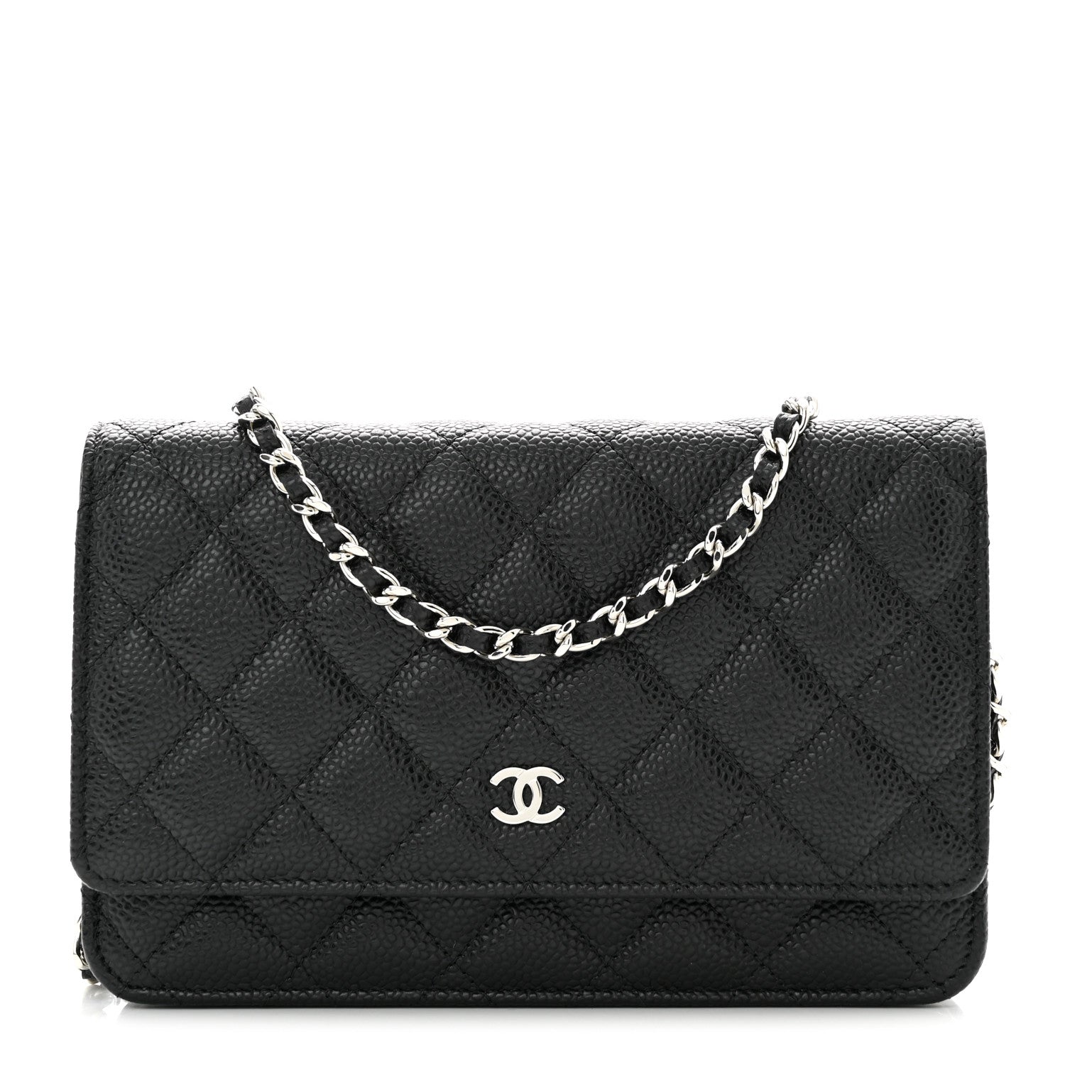 Chanel Caviar Quilted Wallet On Chain WOC Black 1 of 12