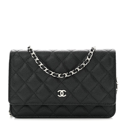 Chanel Caviar Quilted Wallet On Chain WOC Black 1 of 12