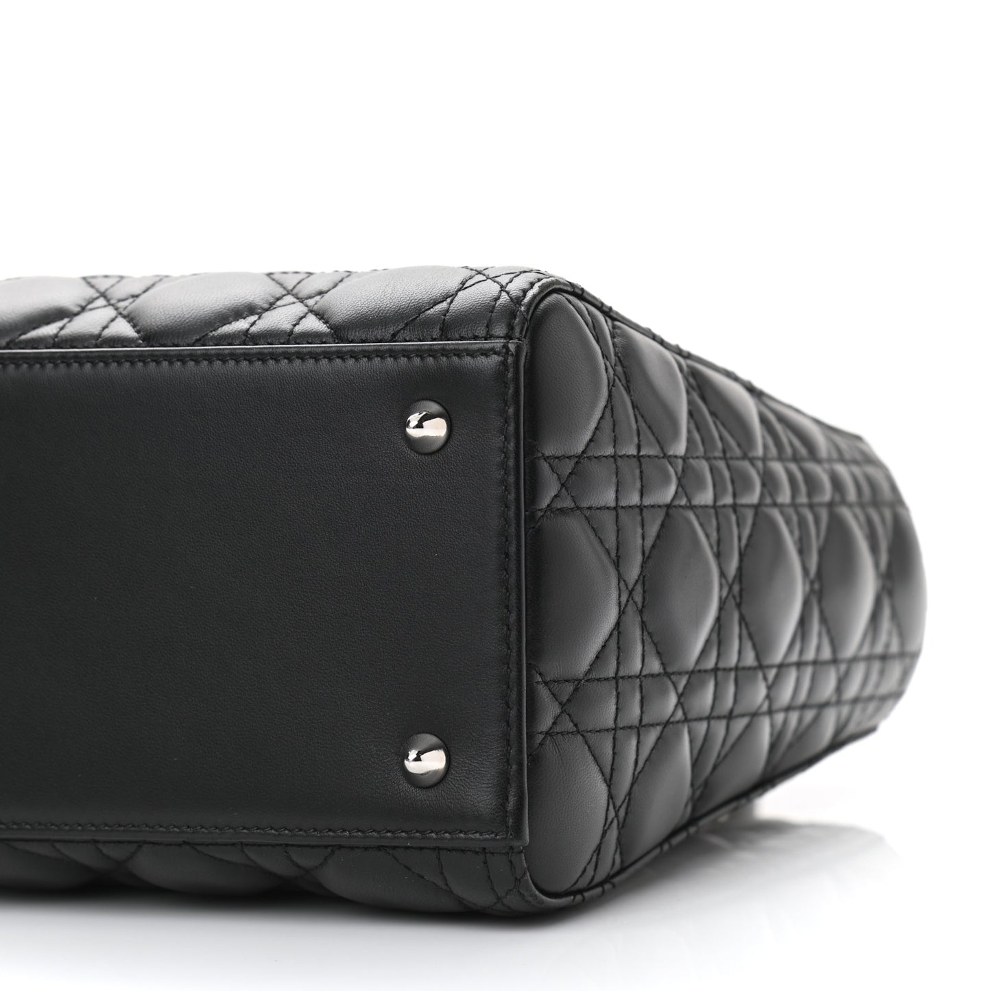 Lambskin Cannage Medium Lady Dior Black