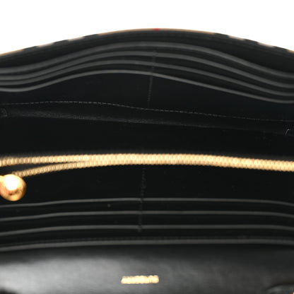 Burberry Grainy Calfskin Vintage Check Wallet With Detachable Strap Black 5 of 11