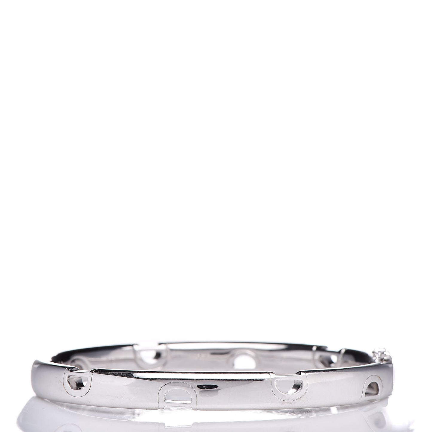 18K White Gold Diamond Black Diamond D-icon Bracelet