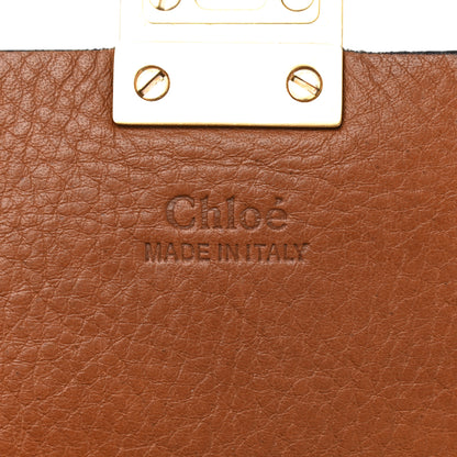 Chloe Calfskin Raffia Drew Chain Shoulder Bag Caramel 6 of 10