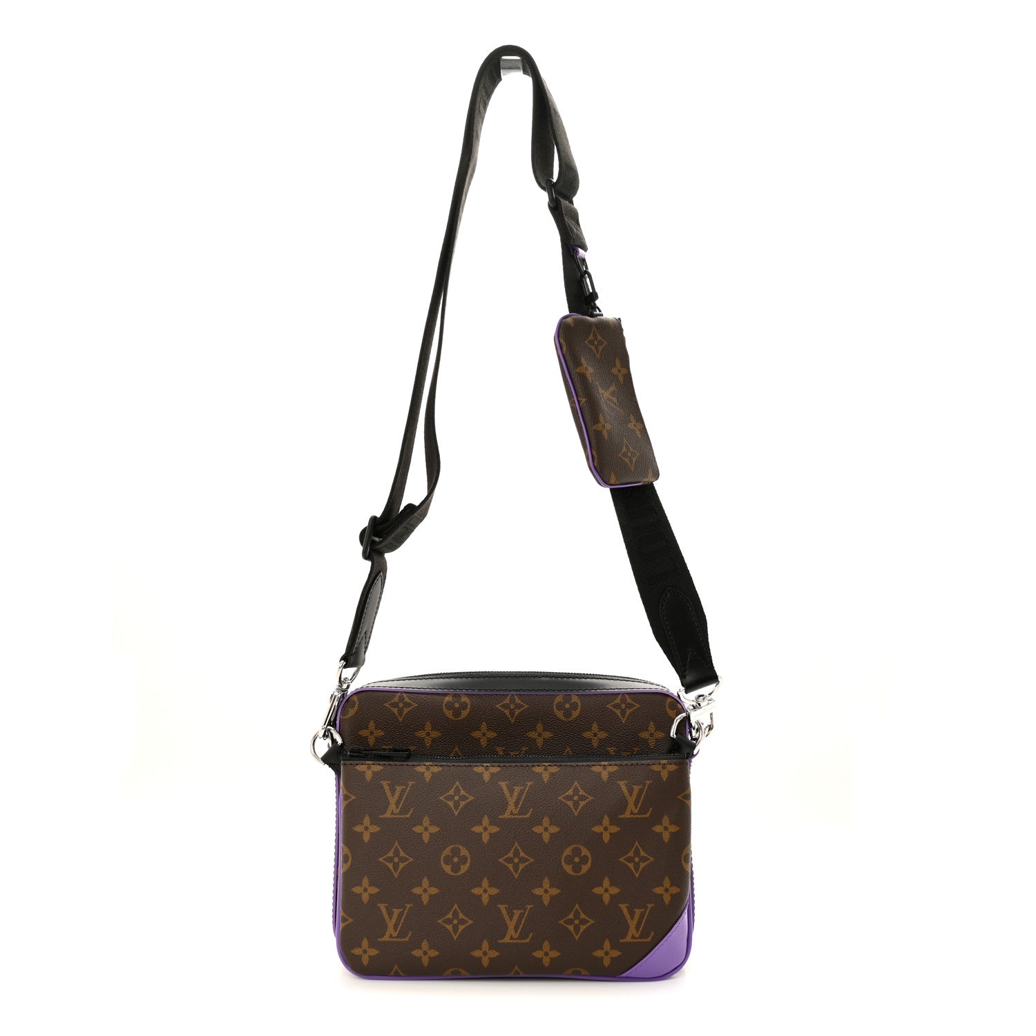 Louis Vuitton Monogram Macassar Trio Messenger Purple 1 of 10